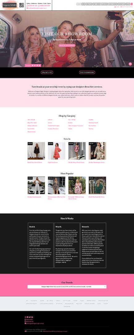 Designer Night: Desktop View
