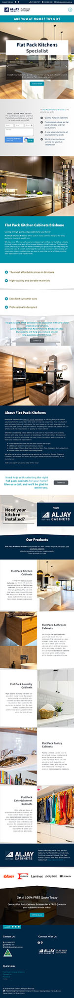 Flat Pack Kitchens Brisbane: Tablet View