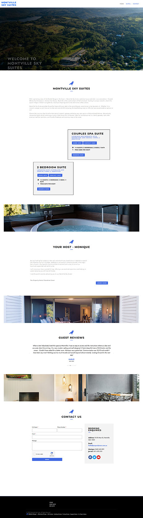 Montville Sky Suites: Desktop View