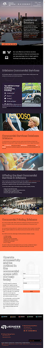 Brisbane Commercial QLD:Tablet View