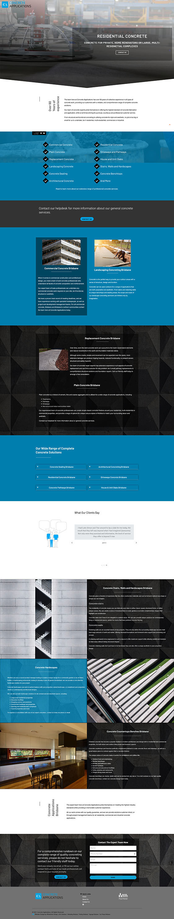 Concrete Applications: Desktop View