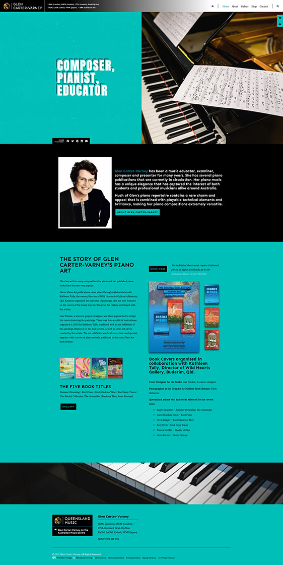 Glen Carter- Varney: Desktop View